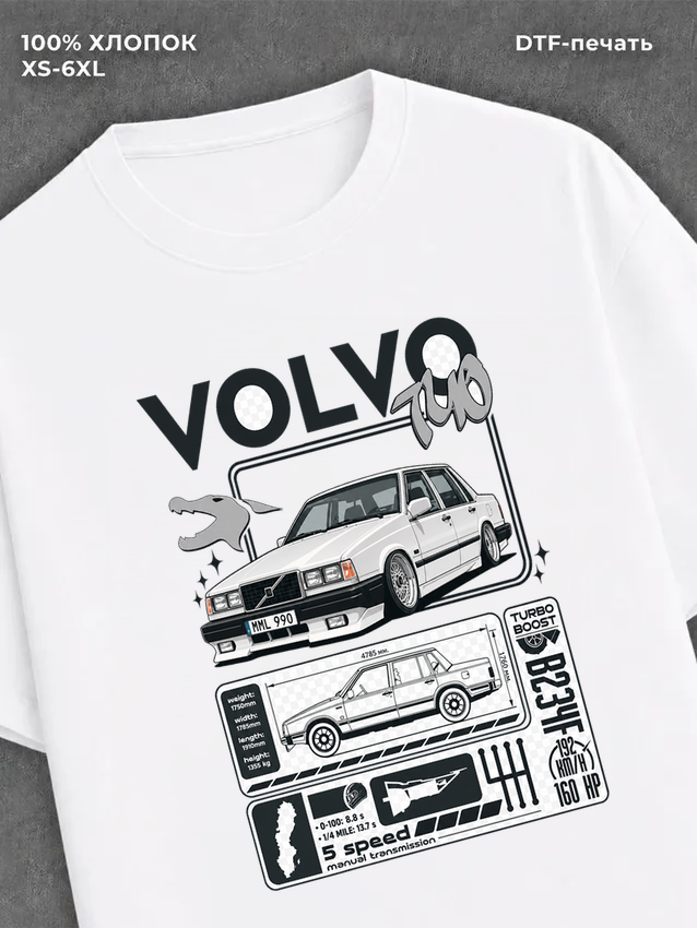 Футболка Volvo 140