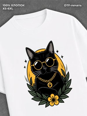 Футболка Черный кот