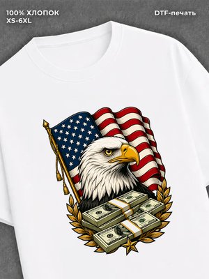 Футболка США доллары