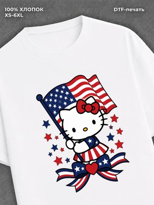 Футболка хеллоу Китти сша